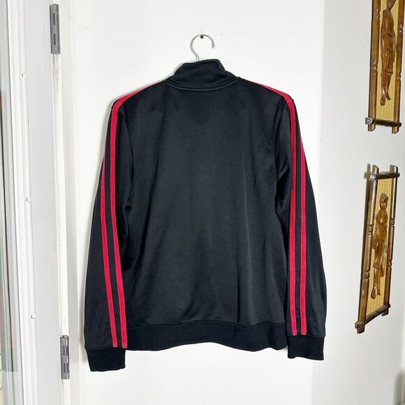 Disney Parks Mickey Tattoo Zip Jacket Black Red Stripes Size L Snag on Sleeve - Picture 4 of 7